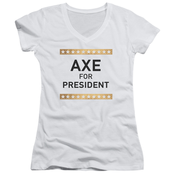 Billions Axe For President - Juniors V-Neck T-Shirt Juniors V-Neck T-Shirt Billions   