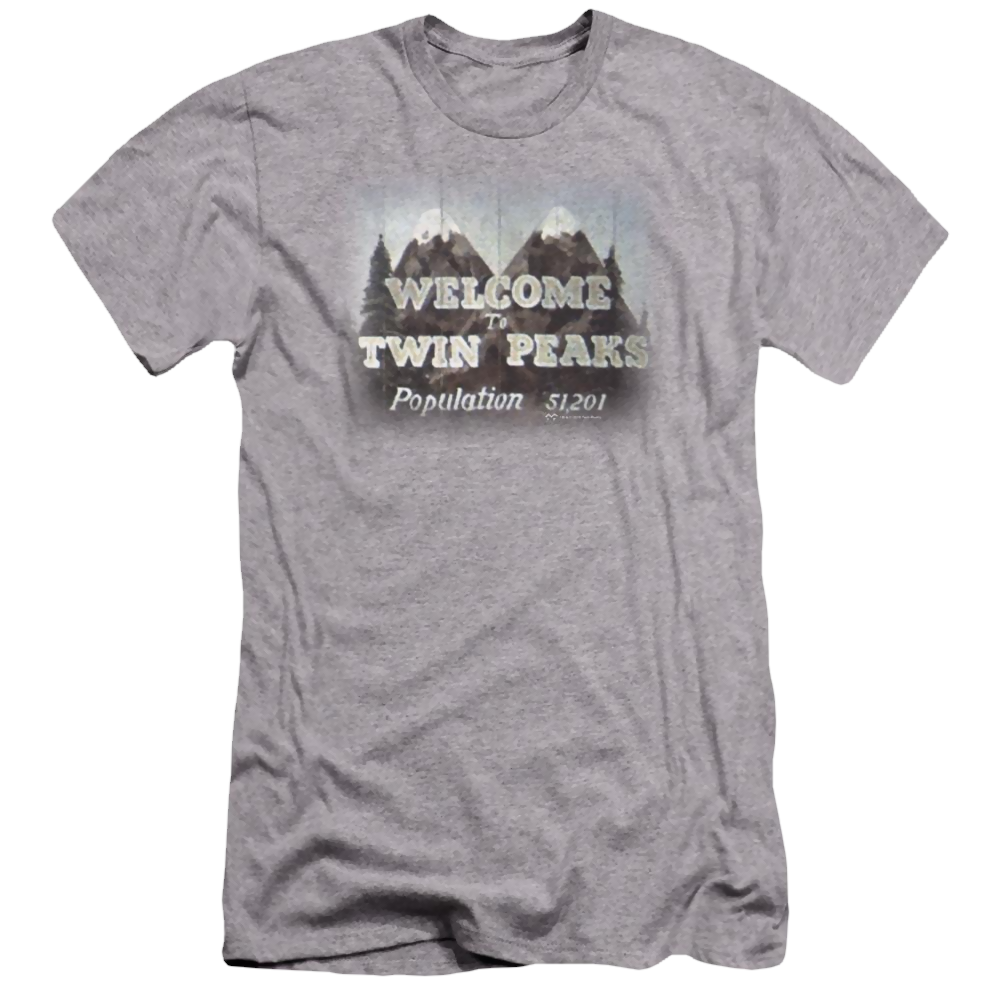 Twin Peaks Welcome To Men's Premium Slim Fit T-Shirt Men's Premium Slim Fit T-Shirt Twin Peaks   