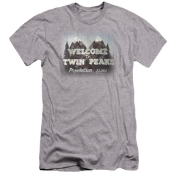 Twin Peaks Welcome To Men's Premium Slim Fit T-Shirt Men's Premium Slim Fit T-Shirt Twin Peaks   