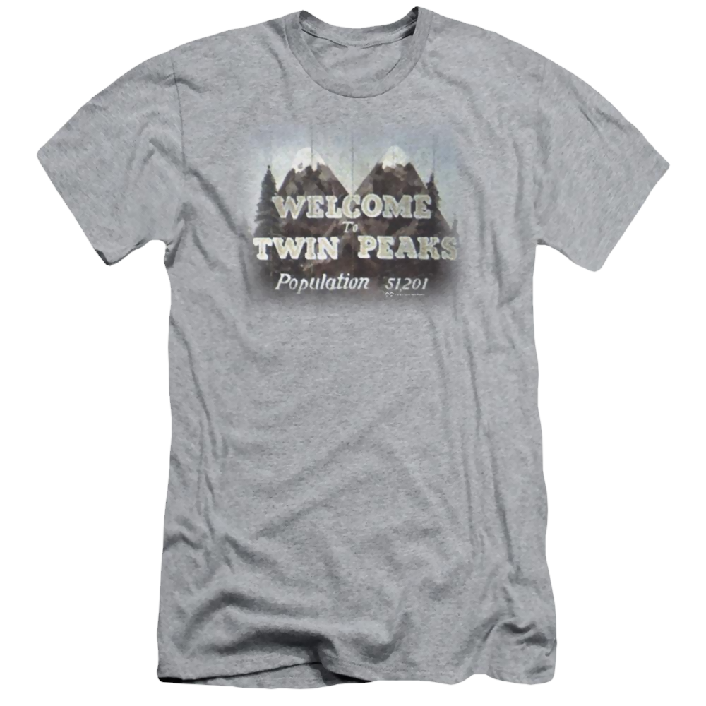 Twin Peaks Welcome To Men's Slim Fit T-Shirt Men's Slim Fit T-Shirt Twin Peaks   