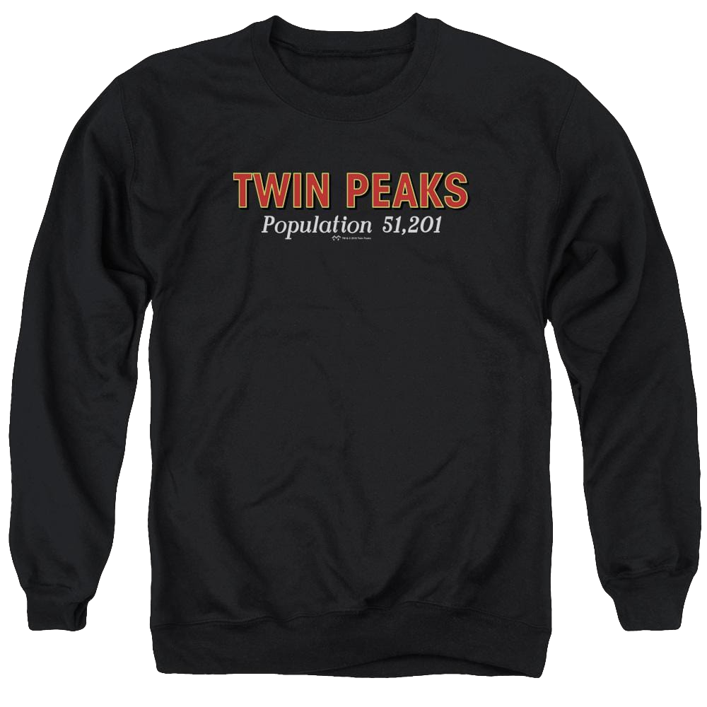 Twin Peaks Population Men's Crewneck Sweatshirt Men's Crewneck Sweatshirt Twin Peaks   