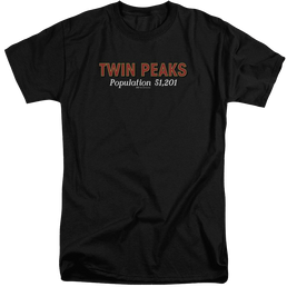 Twin Peaks Population Men's Tall Fit T-Shirt Men's Tall Fit T-Shirt Twin Peaks   