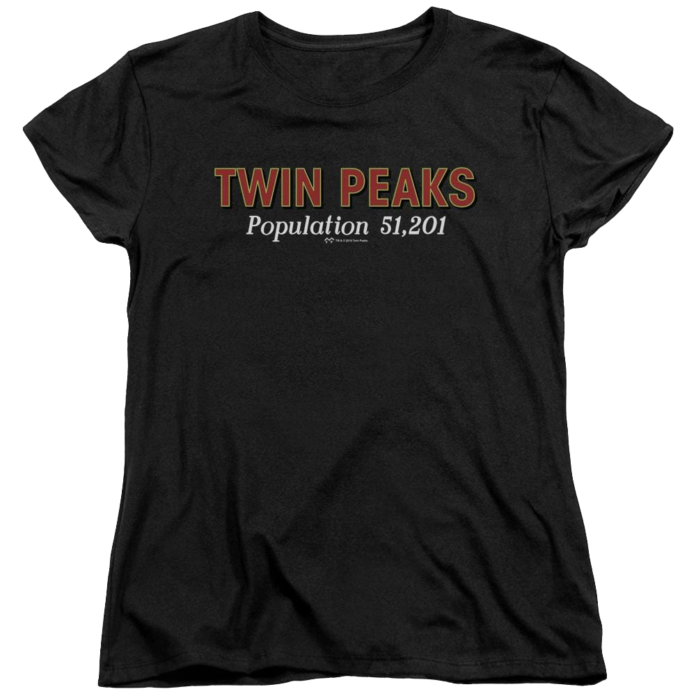Twin Peaks Population Women's T-Shirt Women's T-Shirt Twin Peaks   