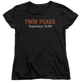 Twin Peaks Population Women's T-Shirt Women's T-Shirt Twin Peaks   