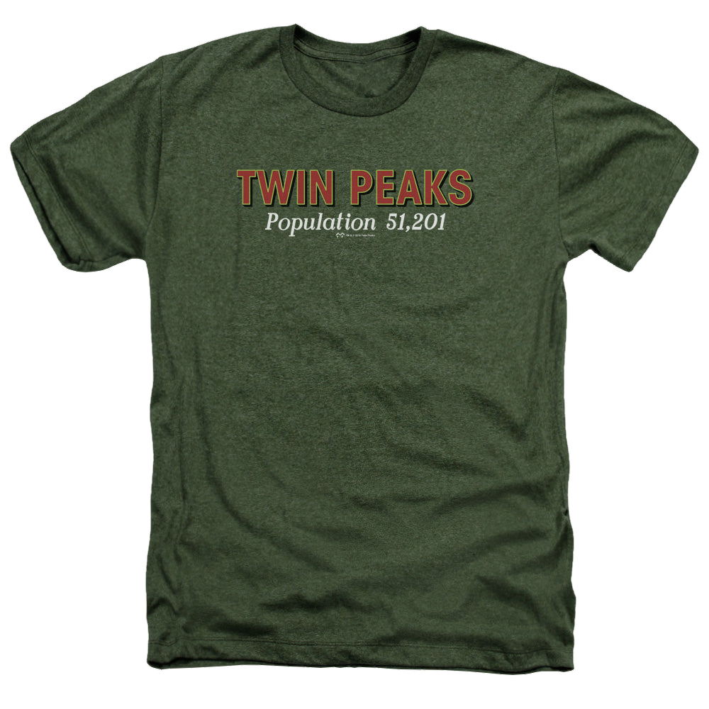 Twin Peaks Population - Men's Heather T-Shirt Men's Heather T-Shirt Twin Peaks   