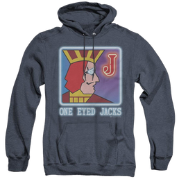 Twin Peaks One Eyed Jacks - Heather Pullover Hoodie Heather Pullover Hoodie Twin Peaks   