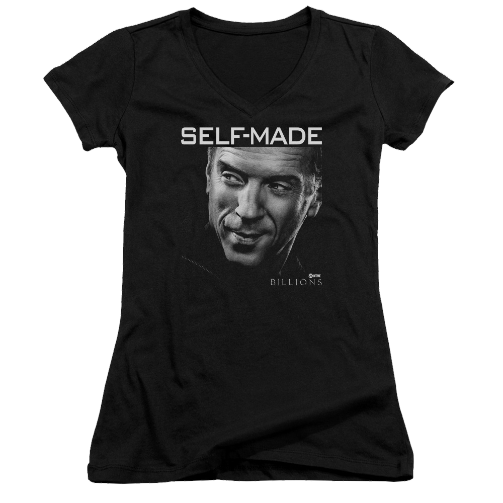 Billions Self Made - Juniors V-Neck T-Shirt Juniors V-Neck T-Shirt Billions   