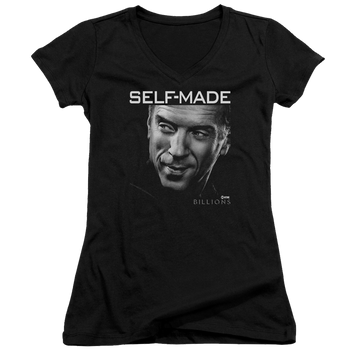 Billions Self Made - Juniors V-Neck T-Shirt Juniors V-Neck T-Shirt Billions   