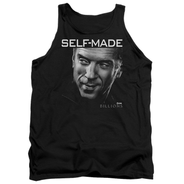 Black men's tank with Billions Self Made graphic
