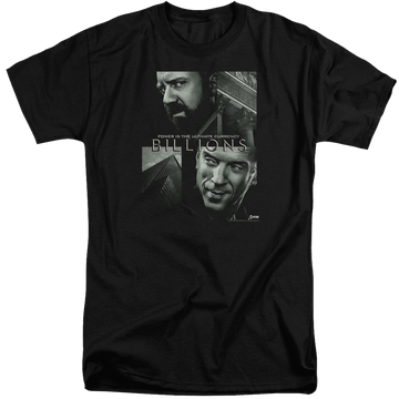 Billions Currency Poster - Men's Tall Fit T-Shirt Men's Tall Fit T-Shirt Billions   