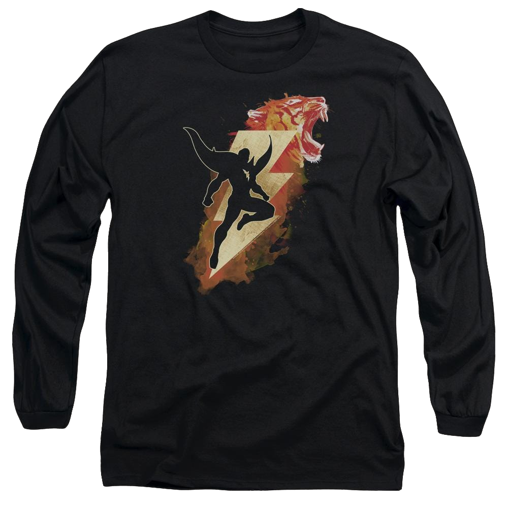 Shazam Movie Tiger Bolt - Men's Long Sleeve T-Shirt Men's Long Sleeve T-Shirt Shazam   