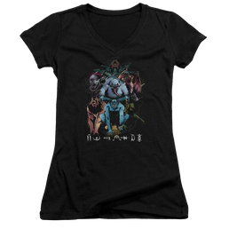 Shazam Movie Sins - Juniors V-Neck T-Shirt Juniors V-Neck T-Shirt Shazam   