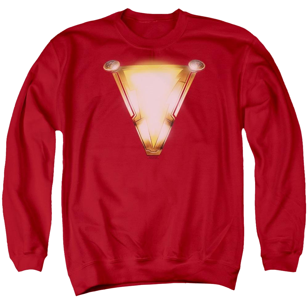 Shazam Movie Bolt - Men's Crewneck Sweatshirt Men's Crewneck Sweatshirt Shazam   