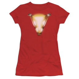 Shazam Movie Bolt - Juniors T-Shirt Juniors T-Shirt Shazam   