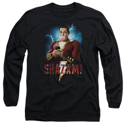Shazam Movie Blowing Up - Men's Long Sleeve T-Shirt Men's Long Sleeve T-Shirt Shazam   