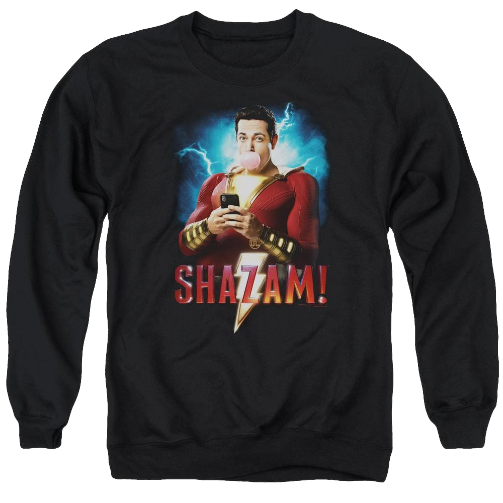 Shazam Movie Blowing Up - Men's Crewneck Sweatshirt Men's Crewneck Sweatshirt Shazam   