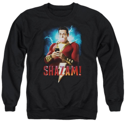 Shazam Movie Blowing Up - Men's Crewneck Sweatshirt Men's Crewneck Sweatshirt Shazam   