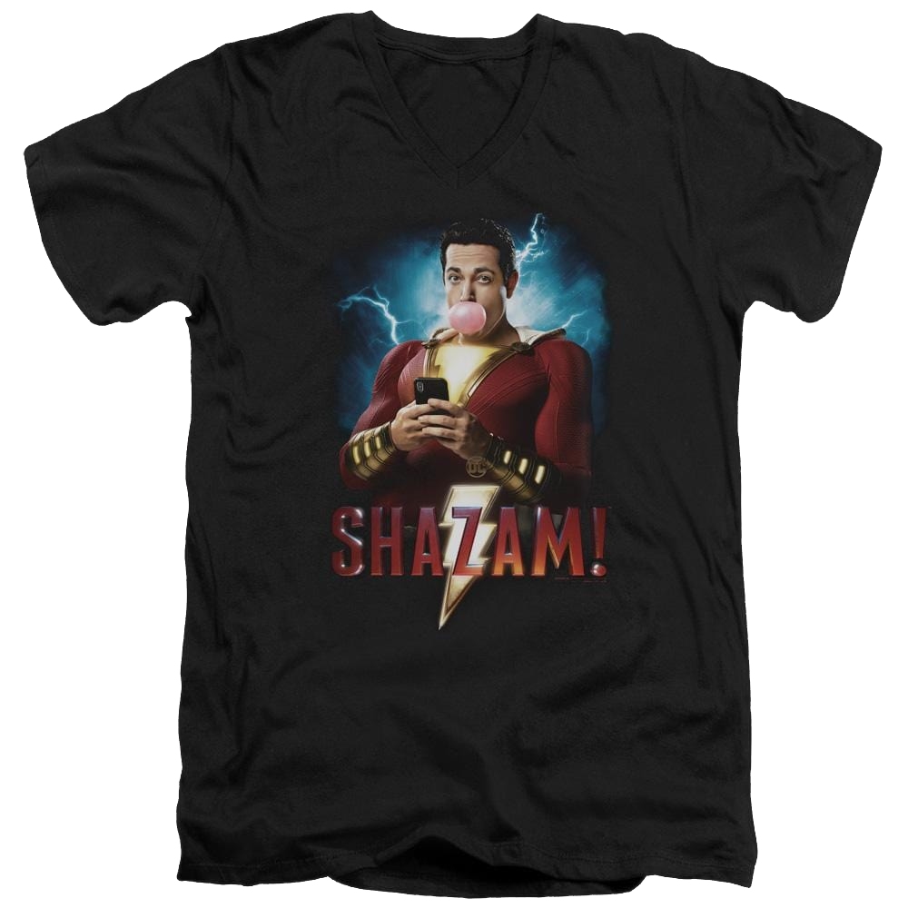 Shazam Movie Blowing Up - Men's V-Neck T-Shirt Men's V-Neck T-Shirt Shazam   