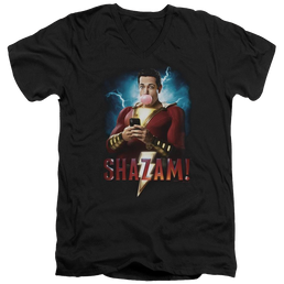 Shazam Movie Blowing Up - Men's V-Neck T-Shirt Men's V-Neck T-Shirt Shazam   