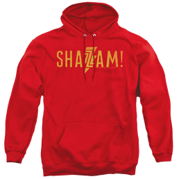 Shazam Movie Flat Logo - Pullover Hoodie Pullover Hoodie Shazam   
