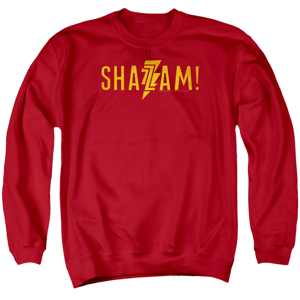 Shazam Movie Flat Logo - Men's Crewneck Sweatshirt Men's Crewneck Sweatshirt Shazam   