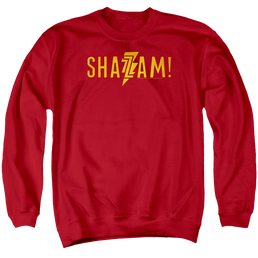 Shazam Movie Flat Logo - Men's Crewneck Sweatshirt Men's Crewneck Sweatshirt Shazam   