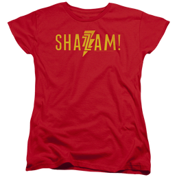 Shazam Movie Flat Logo - Women's T-Shirt Women's T-Shirt Shazam   