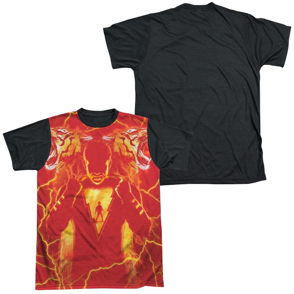 Shazam Movie Whats Inside Sub - Men's Black Back T-Shirt Men's Black Back T-Shirt Shazam   