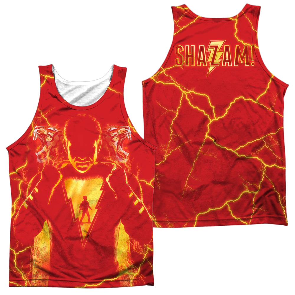 Shazam Movie Whats Inside Sub (Front/Back Print) - Men's All Over Print Tank Top Men's All Over Print Tank Shazam   