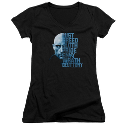 Shazam Movie Evil Sivana - Juniors V-Neck T-Shirt Juniors V-Neck T-Shirt Shazam   