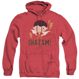 Shazam Movie Shazam Chibi - Heather Pullover Hoodie Heather Pullover Hoodie Shazam   