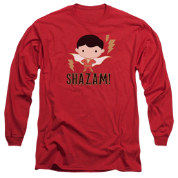 Shazam Movie Shazam Chibi - Men's Long Sleeve T-Shirt Men's Long Sleeve T-Shirt Shazam   
