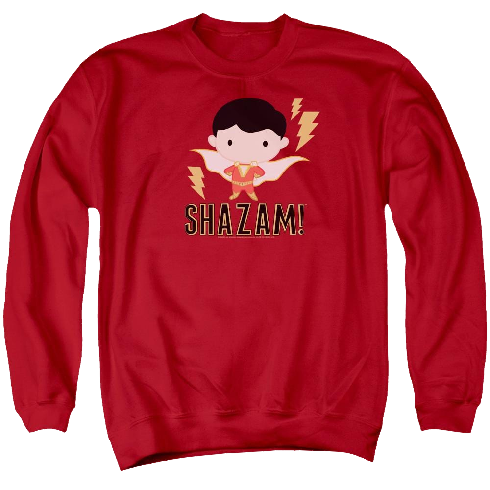 Shazam Movie Shazam Chibi - Men's Crewneck Sweatshirt Men's Crewneck Sweatshirt Shazam   