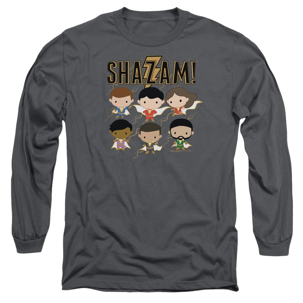 Shazam Movie Chibi Group - Men's Long Sleeve T-Shirt Men's Long Sleeve T-Shirt Shazam   