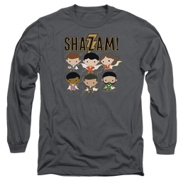 Shazam Movie Chibi Group - Men's Long Sleeve T-Shirt Men's Long Sleeve T-Shirt Shazam   