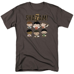 Shazam Movie Chibi Group - Men's Regular Fit T-Shirt Men's Regular Fit T-Shirt Shazam   