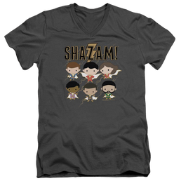 Shazam Movie Chibi Group - Men's V-Neck T-Shirt Men's V-Neck T-Shirt Shazam   