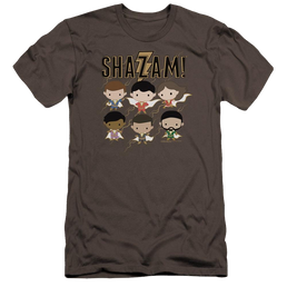 Shazam Movie Chibi Group - Men's Premium Slim Fit T-Shirt Men's Premium Slim Fit T-Shirt Shazam   