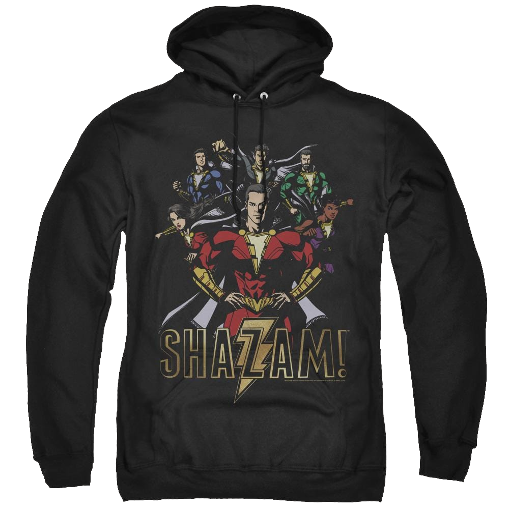 Shazam Movie Group Of Heroes - Pullover Hoodie Pullover Hoodie Shazam   