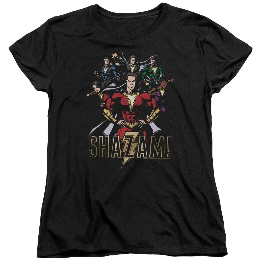 Shazam Movie Group Of Heroes - Women's T-Shirt Women's T-Shirt Shazam   