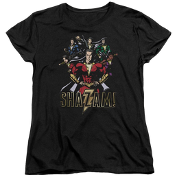 Shazam Movie Group Of Heroes - Women's T-Shirt Women's T-Shirt Shazam   