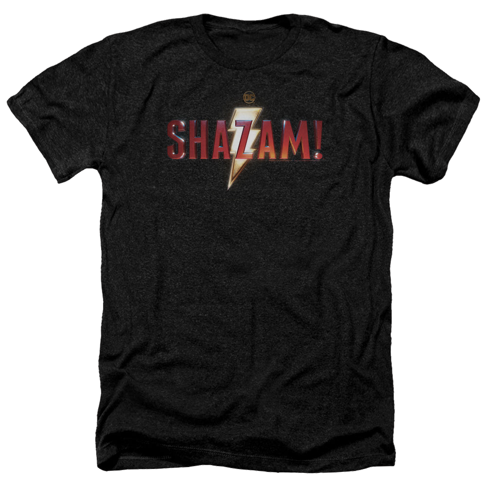 Shazam Movie Shazam Logo - Men's Heather T-Shirt Men's Heather T-Shirt Shazam   