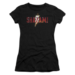 Shazam Movie Shazam Logo - Juniors T-Shirt Juniors T-Shirt Shazam   
