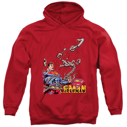 Superman Breaking Chains - Pullover Hoodie Pullover Hoodie Superman   