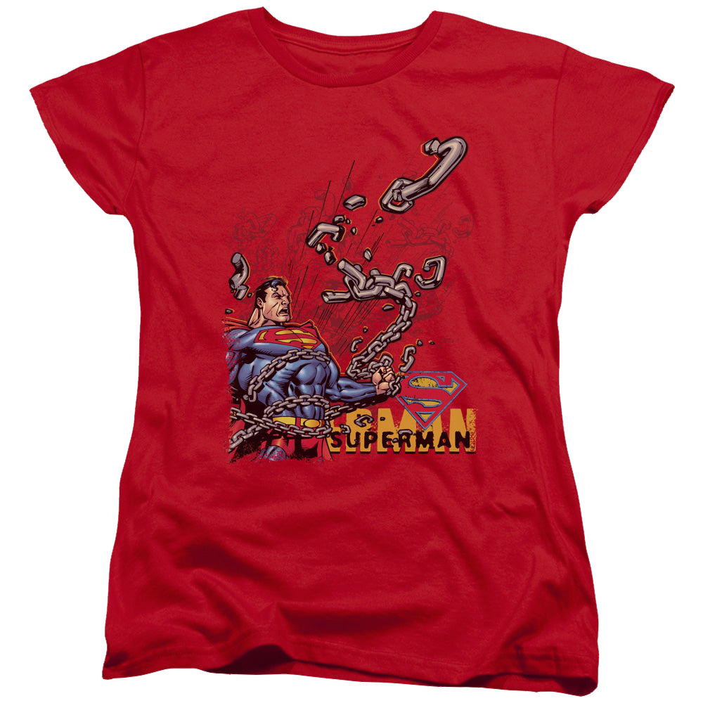 Superman Breaking Chains - Women's T-Shirt Women's T-Shirt Superman   