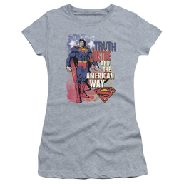 Superman Truth Justice - Juniors T-Shirt Juniors T-Shirt Superman   