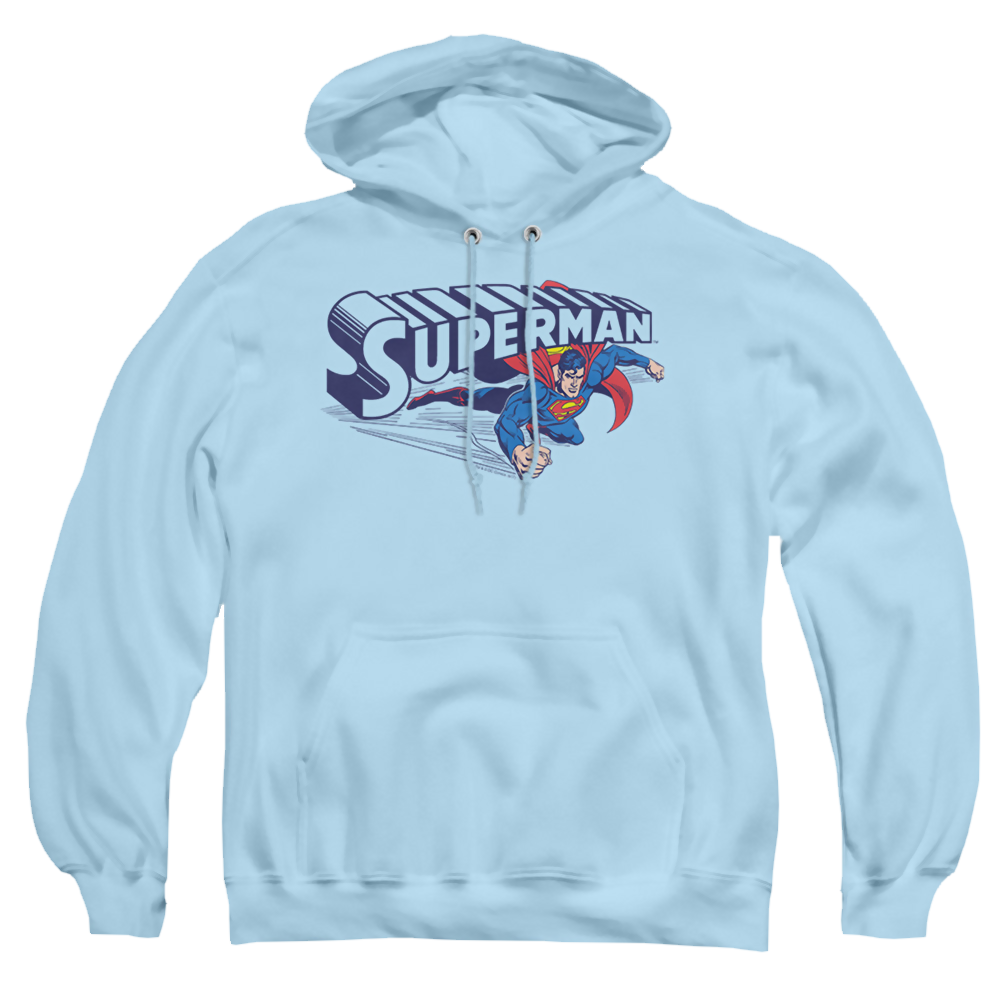 Superman Under Logo - Pullover Hoodie Pullover Hoodie Superman   