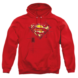 Superman Super Mech Shield - Pullover Hoodie Pullover Hoodie Superman   