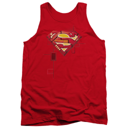 Superman Super Mech Shield - Men's Tank Top Men's Tank Superman   