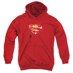 Superman Super Mech Shield - Youth Hoodie Youth Hoodie (Ages 8-12) Superman   
